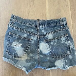 Distressed Denim Shorts
